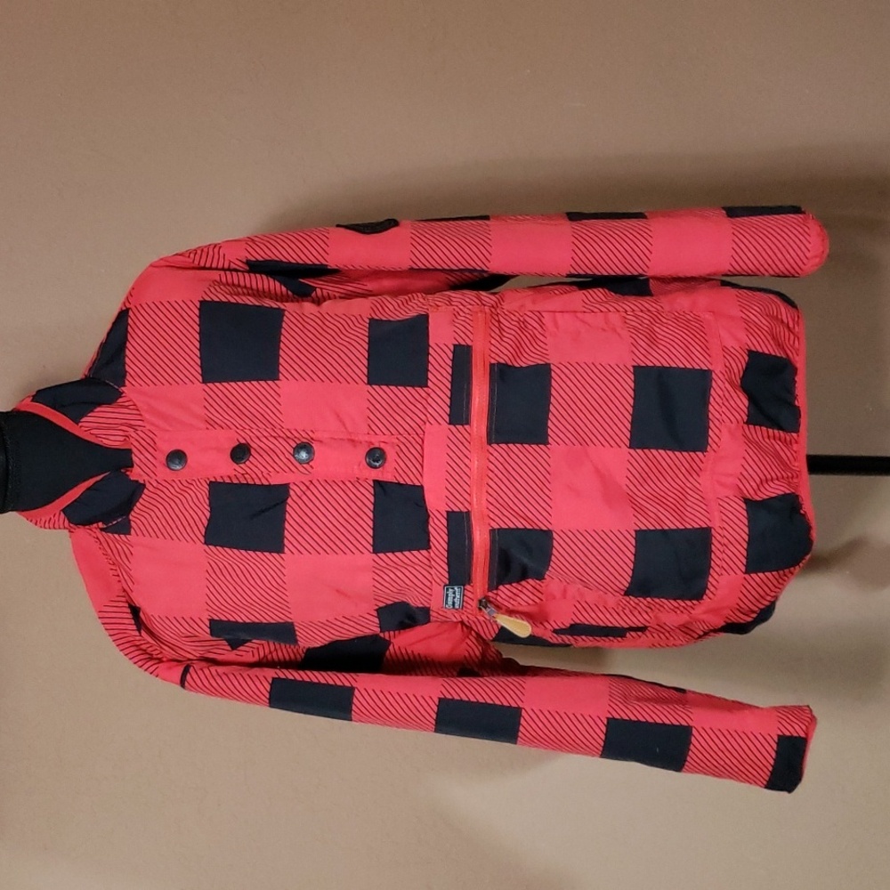 Simply Southern 1/4 Reversible Pullover Red, Black Size Med - Picture 2 of 11